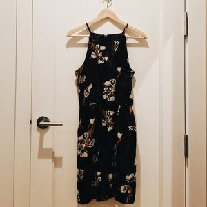 Floral Black Dress